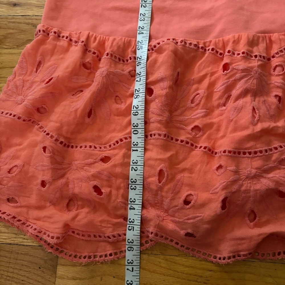 Anthropologie Maeve Coral T-Shirt Dress Size Large - Picture 6 of 8